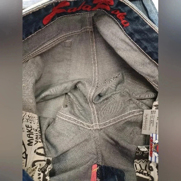 Lala Bobo EUC Low Rise Skinny Graphic Jeans  Size 25 - Picture 13 of 13